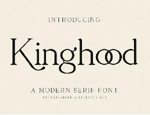 Kinghood font