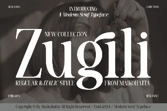 Zugili font