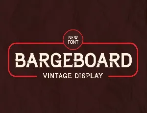 Bargeboard font