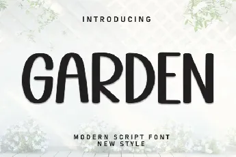 Garden Display font