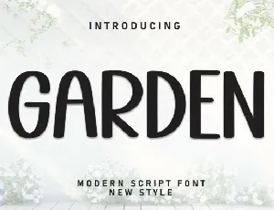 Garden Display font