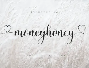 Moneyhoney Modern Calligraphy Script font