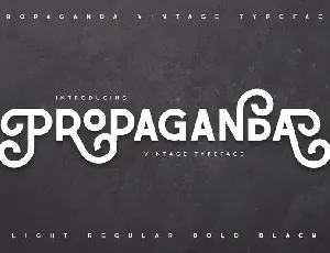 Propaganda font