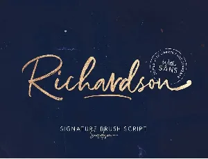 Richardson font