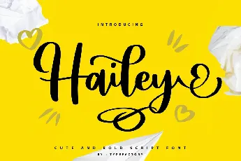 Hailey Script font