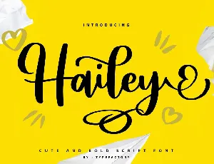 Hailey Script font