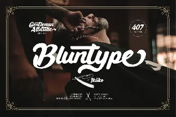 Bluntype font