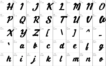 Bluntype font