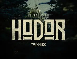 Hodor font