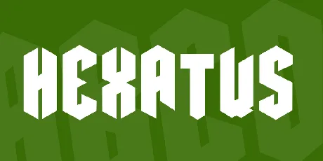 Hexatus font