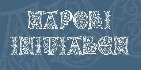 Napoli Initialen font