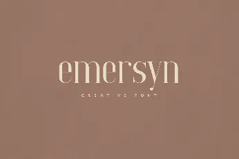 Emersyn font