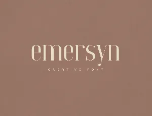 Emersyn font