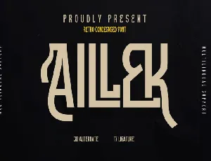 Aillek font