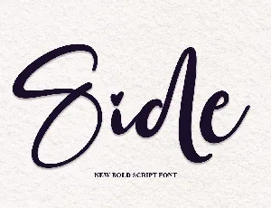 Side font