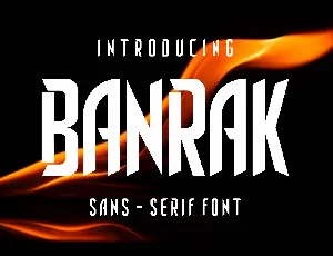 Banrak font