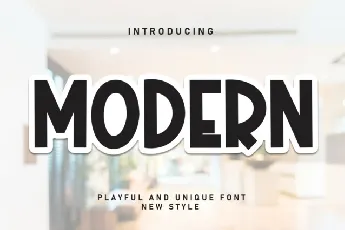 Modern Display font