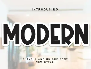 Modern Display font