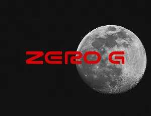 Zero G Display font