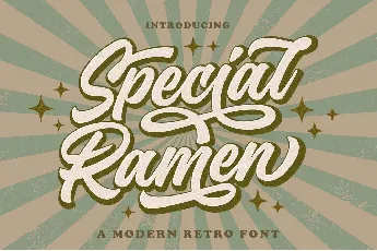 Special Ramen font