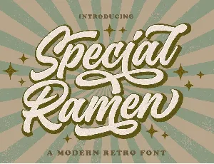 Special Ramen font