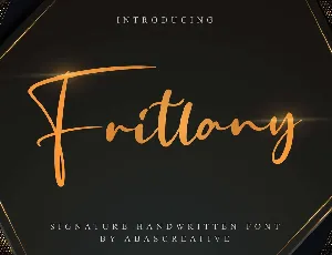 Fritlany font