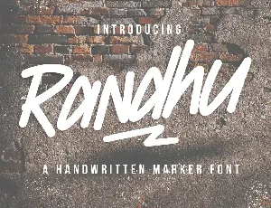 Randhu Free Trial font