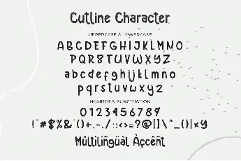 Cutline font