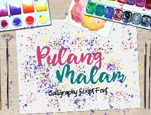 Pulang Malam font