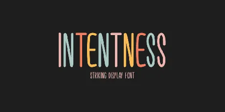 Intentness font