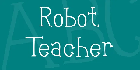 Robot Teacher font