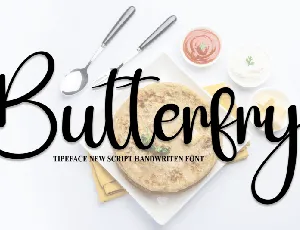 Butterfry font