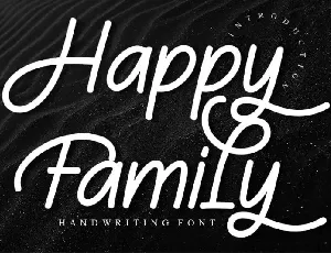 Happy Family Script font