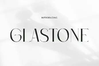 GLASTONE font