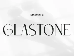 GLASTONE font