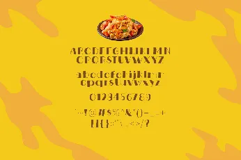 Spicy Pasta font