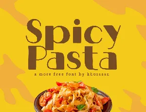 Spicy Pasta font