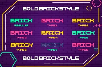 Bold Brick Family font