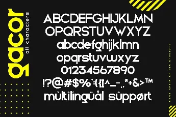 Gacor Urban Sans Serif font