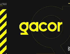 Gacor Urban Sans Serif font