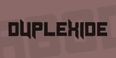 Duplexide font