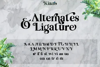 Kiano Trial font