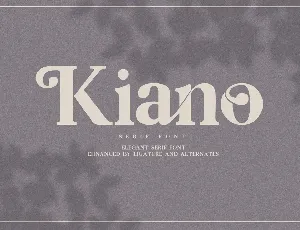 Kiano Trial font