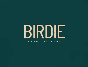 Birdie font