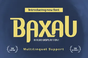 Baxau font