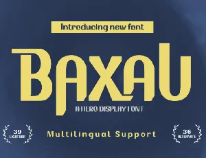 Baxau font