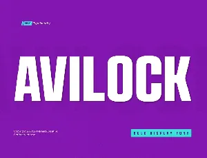 Avilock font