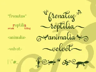 Geckotail Script font