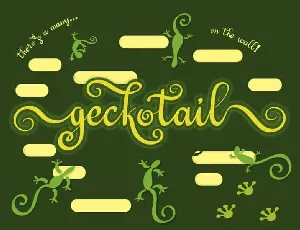 Geckotail Script font