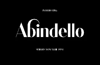 Abindello font